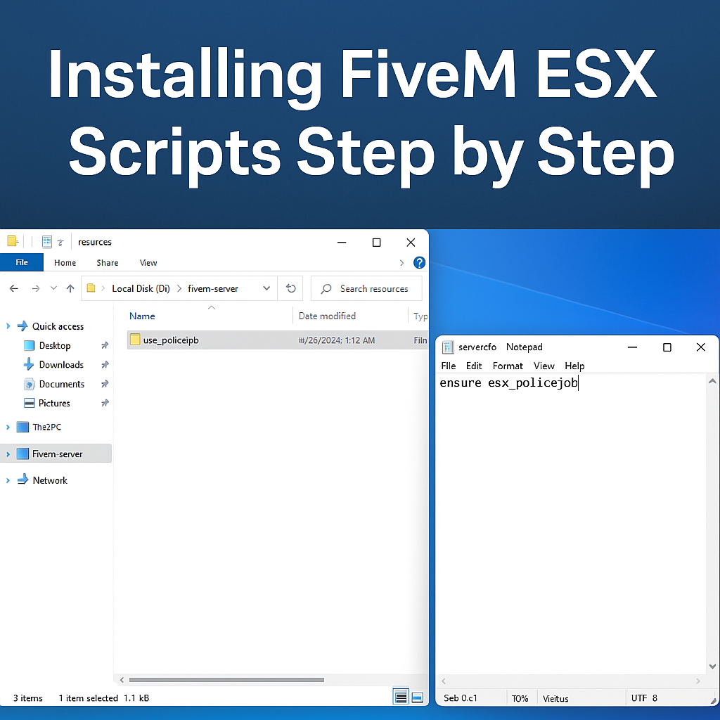 How to Install FiveM ESX Scripts Step by Step (2025 Guide)